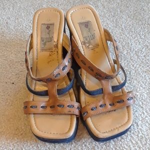 Denim Wedge Shoes by Wild 7 1/2